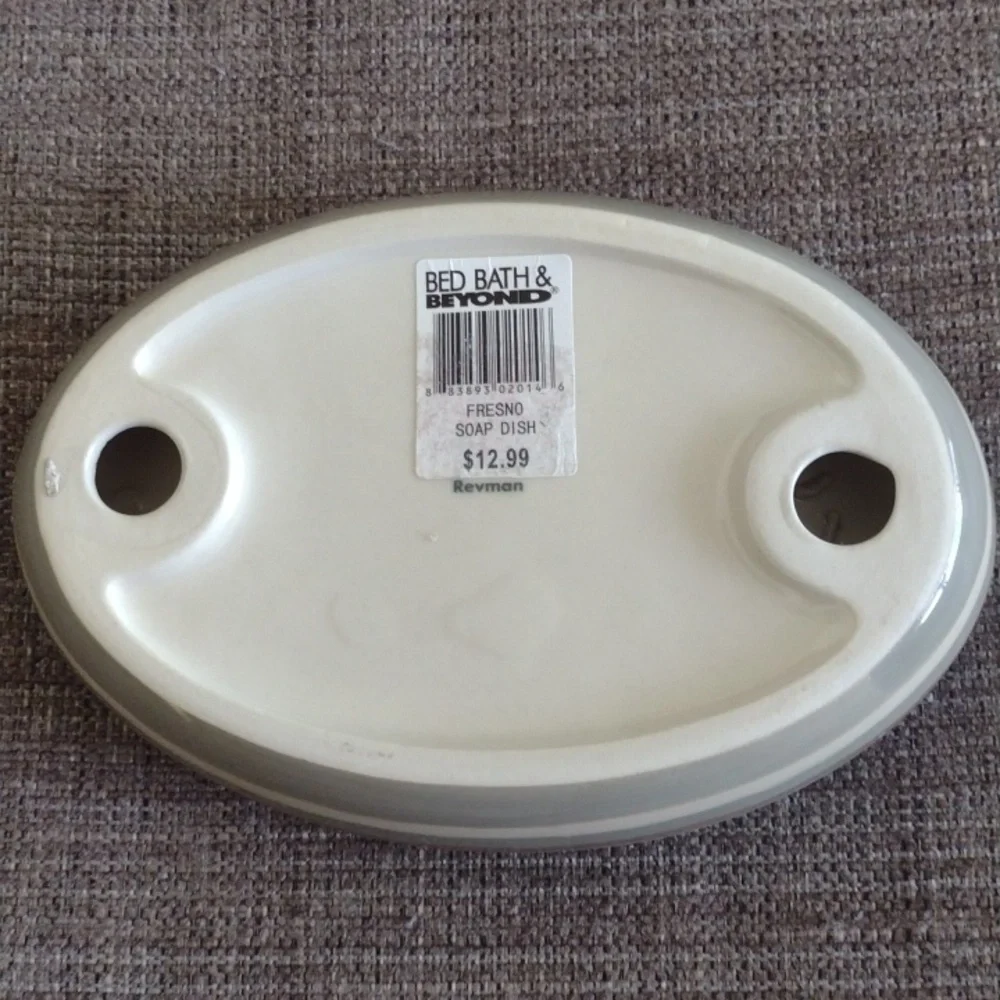 NWT Five Piece Bed Bath and Beyond Bath Shower, Sage Green and Blue
